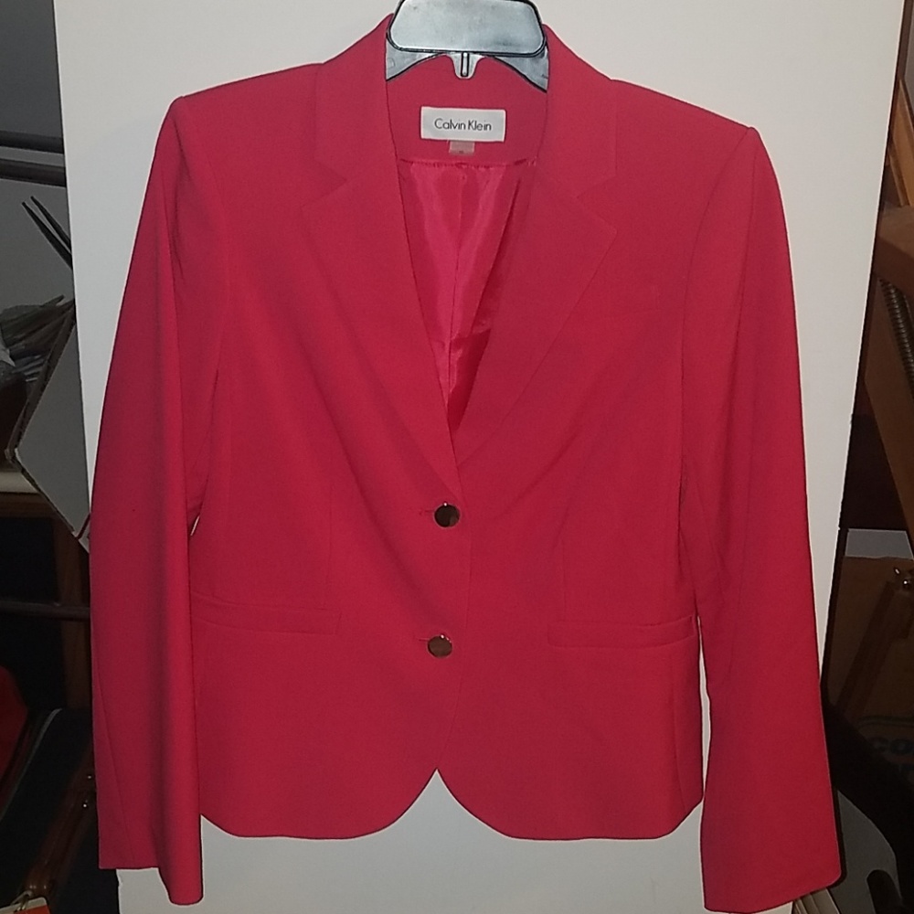 Calvin Klein pink blazer